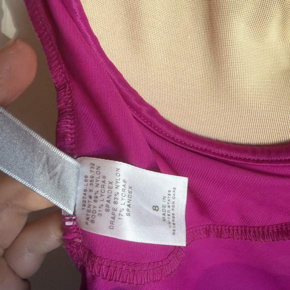 Miraclesuit One Piece Swimwear Bathing Suit Framboise Pink Slimming Travel - Picture 15 of 16